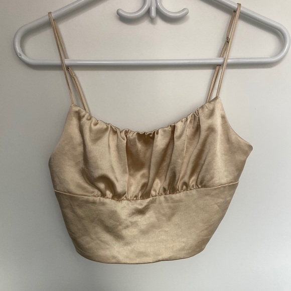 Zara satin crop top - size small - Picture 2 of 4